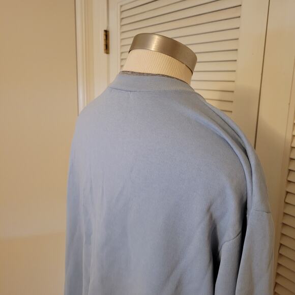 Vintage 80s Puppy Graphic Sweatshirt Carol Reed Blue Oversized M L - Picture 6 of 8